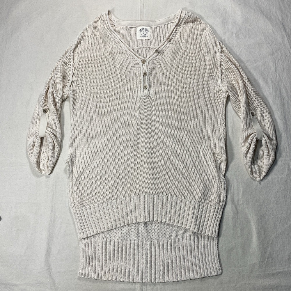 We The Free Sweater Knit Sweater Women's XS Cream Sweater Pullover Sweater Long